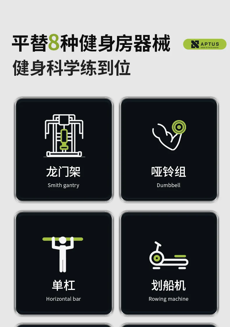 GYMAPTUS 产品图文介绍,含原始中文说明